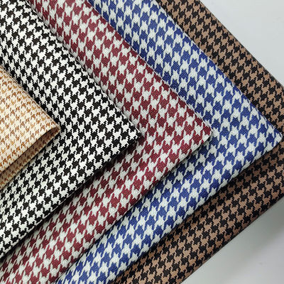 Klassische Houndstooth Falschleder Stoffbeutel PVC-gedruckte Leder