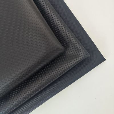 Bi Stretch PVC-Leder für Autositzdeckel Elastige schwarze Farbe