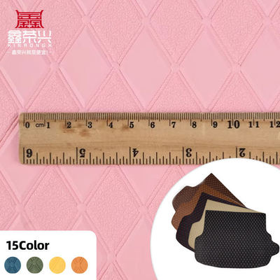 PVC-Rhombus-Gedruckte Kunstleder für Autos Fuß Autositze Sofa Dekor-Tasche Falsches Ledergewebe