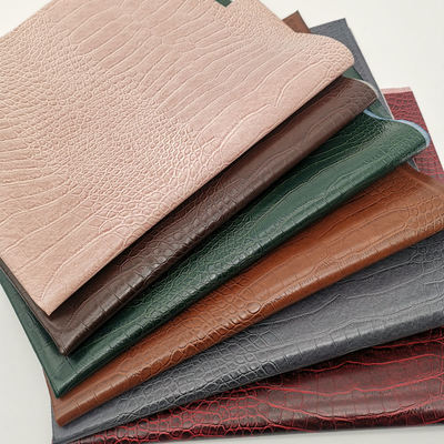 Pvc Krokodilkorn künstliches synthetisches Leder Brieftaschenbox Schuhe Ntoebook Falsches Ledergewebe