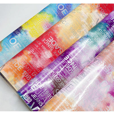 PU Regenbogenbrief Druckmagazin Design Synthetisches Leder Wasserdicht Falsches Leder Gewebe für Gepäcktasche Kosmetikmöbel/Sofa