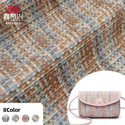 0,8 mm Dicke, 137 cm Breite PVC-Leder Kunstleder Stoff mit Grasmatten-Druck in 5 Farben