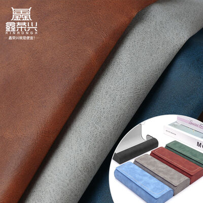 Crazy Horse Grain PVC Druck synthetisches Leder für Dekorations-Notebook Tischmatte Telefon Shell Falsches Leder Gewebe.