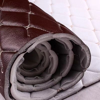 Autofußmatte PVC Falsches Leder Material Diamant Stickerei PVC Schwammleder