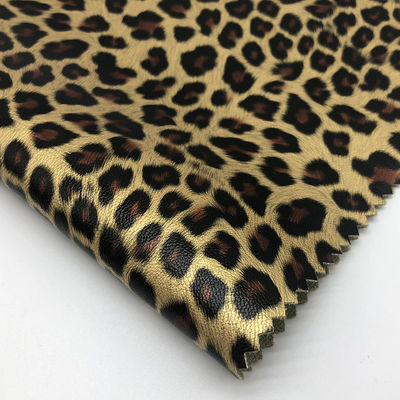 Leopard Print Kleidung PU Leder wasserdicht 0,6 mm Dicke individuell