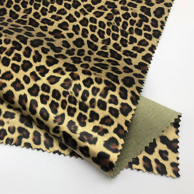 Leopard Print Kleidung PU Leder wasserdicht 0,6 mm Dicke individuell