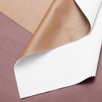 Glatte Kleidung aus PU-Leder, gestricktes viersidiges elastisches Fälschleder