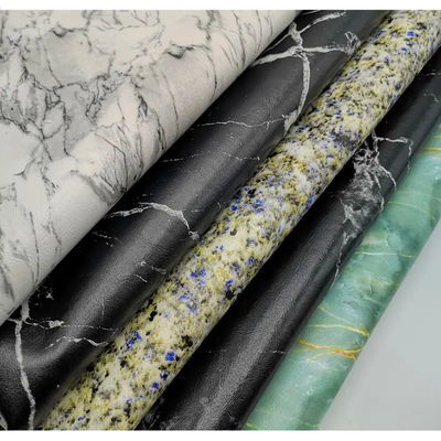 0.7mm wasserdichtes PU synthetisches Leder Falschmatte Marmormuster