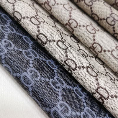 Vintage-Briefdruck PVC-Leder für Taschen Weiches Bürstenboden Öko-freundlich