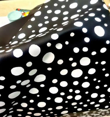 Polka Dot PU Fälschleder Weichbürste Boden Polyurethan Stoff Leder
