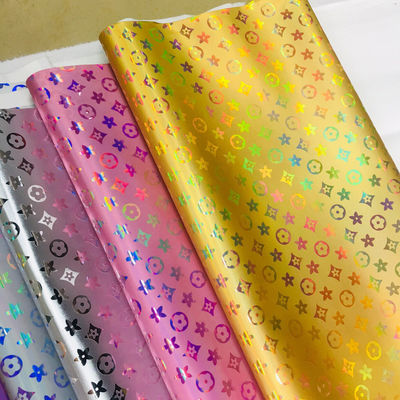 Handtasche Lasergrave PU Leder Farbenfrohe Pentagon Blume Kunstleder PU