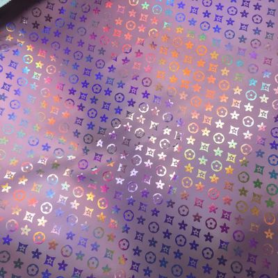 Handtasche Lasergrave PU Leder Farbenfrohe Pentagon Blume Kunstleder PU