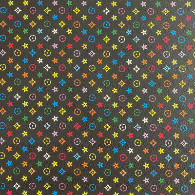 PVC-Synthetisches Falsches Ledermaterial Antifouling Pentagon gedruckt