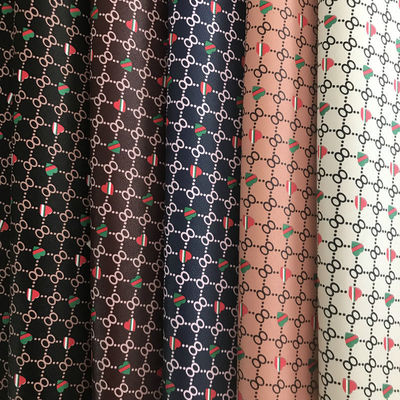 Druckte Herzform Nummer 8 PVC Fälschung Ledertaschen Handtasche Brieftasche Telefonkoffer Paket Box Ledergewebe