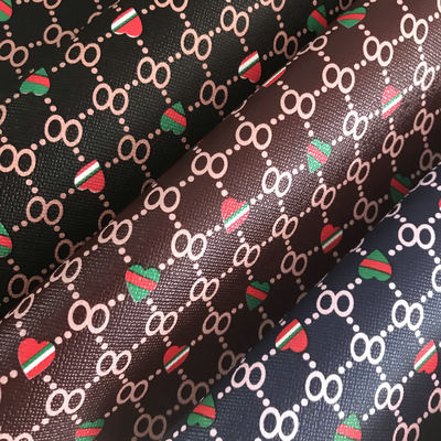 Druckte Herzform Nummer 8 PVC Fälschung Ledertaschen Handtasche Brieftasche Telefonkoffer Paket Box Ledergewebe