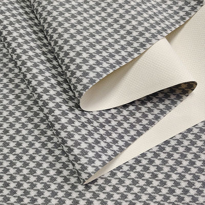 Klassische Houndstooth Falschleder Stoffbeutel PVC-gedruckte Leder