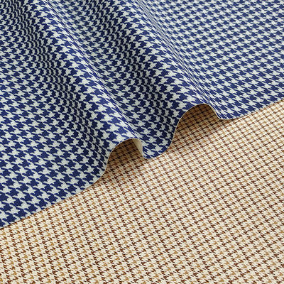 Klassische Houndstooth Falschleder Stoffbeutel PVC-gedruckte Leder