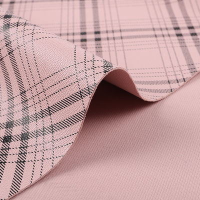 Taschen Plaid gestreifte Druck PVC Falsches Leder Gewebe künstlich kratzfest
