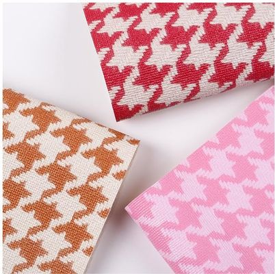 Houndstooth PVC-Leder für Taschen