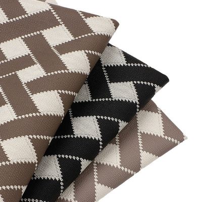 Kreuzmuster PVC-Leder für Taschen Dekorativ gedruckte Ledergewebe