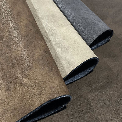 Simulierte PU-Mikrofiberleder für Schuhe Retro Brannte Rinde Muster