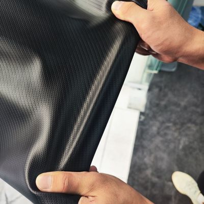 Bi Stretch PVC-Leder für Autositzdeckel Elastige schwarze Farbe