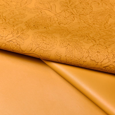 3D Retro Floral Embossed PVC Leder für Handtasche Verpackung Box Dekorativ Stoff Placemat Falsches Leder