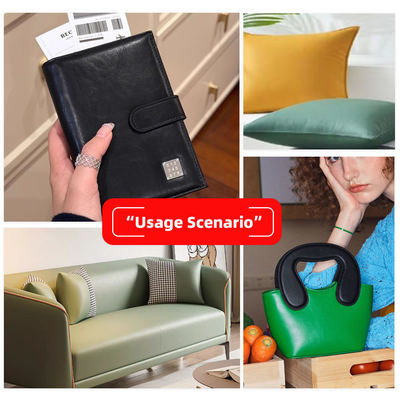 Super dehnbares PVC-Synthetikleder-Gewebe, glatt genarbt, schmutzabweisend