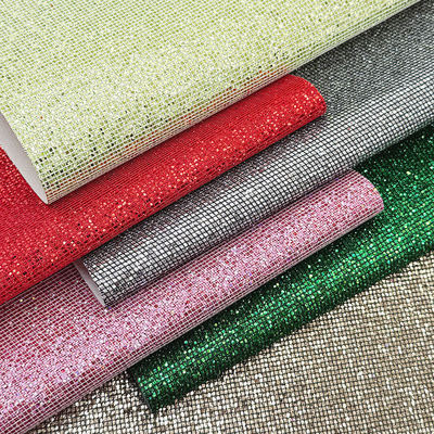 Kleine Schecke Grobe Glitter PVC Synthetisches Leder Schuh Schmuck Handwerk Gepäckstücke Verpackungskisten Wasserdicht Strecken Falsches Leder
