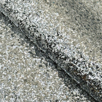Grobkörniger Glitzer PVC-Kunstleder für Schuhe, Schmuck, Basteln, Gepäck, Taschen, Verpackungsboxen, Kunstledermaterial