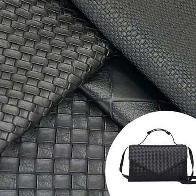 Gewebe mit Schleife Gewebtes Muster PVC Synthetisches Leder Prägnierte Schuhe Taschen Möbel Handwerk Auto Fälschung Leder Gewebe Stretch