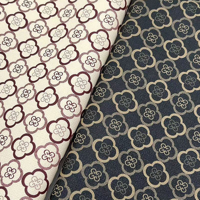 PVC Vierblättriges Kleeblatt bedruckter Stil Synthetisches Kunstleder für Taschenverpackung Notizbuch Handyhülle Kunstleder Stoff