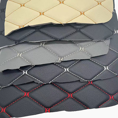 Custom PVC Stickerei Quilted Synthetisches Leder 6,0mm Polyurethan Schaumstoff für Autositzdeckel Sofa Falsches Leder Gewebe