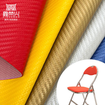 Hellfarbene Kunstfaser-Kohlefaser-Maserung Synthetisches Leder PVC Kunstleder Schuhe Polster Auto Innenraum Dekorationsstoff