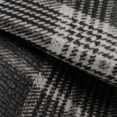 PVC Tech Stoff Schottisches Plaid Muster Künstliches Synthetisches Leder Sofa-Tasche Schuh Auto-Sitzgurt Falsches Leder Gewebe