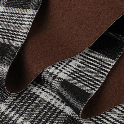 PVC Tech Stoff Schottisches Plaid Muster Künstliches Synthetisches Leder Sofa-Tasche Schuh Auto-Sitzgurt Falsches Leder Gewebe