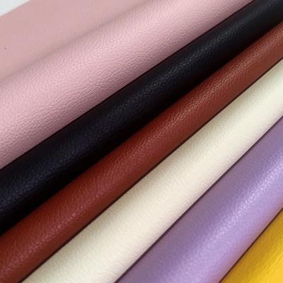 Großhandel Geprägtes Litschi PVC Strick Wasserdichtes Künstliches Kunstleder für Sofa Stuhl Möbel Kunstleder Material