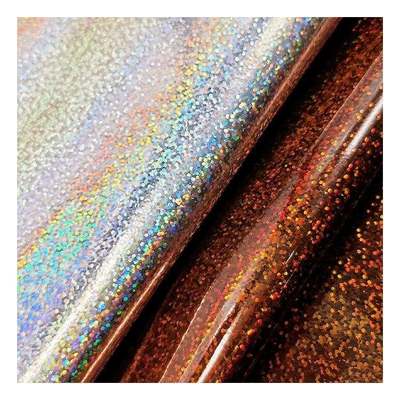 Pu Holographische Spiegel Leder Großglas Muster Korn Spiegel synthetische künstliche Fälschung Schuhe Vanity Case Handtasche Leder Stoff