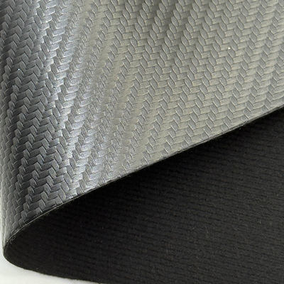 1,1 mm dickes Carbonfaser-PVC-Synthetikleder, geprägtes Kunstledermaterial für Polsterung, Auto, Rucksack, Geldbörse, Tasche, Gürtel, Sofa