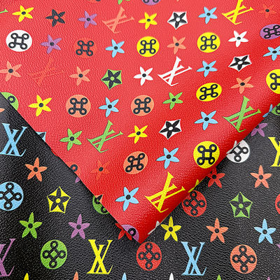 Wasserdichtes bedrucktes PVC-Kunstleder für Taschen und Bastelarbeiten