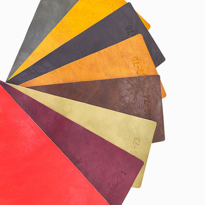 PVC Crazy Horse Öl Wachs Falsches Leder für Möbel 54 Zoll breit