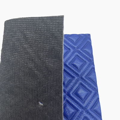 Kundenspezifisches PVC-Rhombus-Stickerei-Stepp-Perlglanz-Synthetikleder-Nadelstanzschaum für Autositzbezug Sofa Kunstleder Stoff