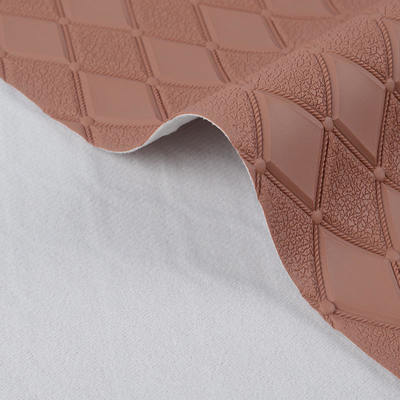 PVC-Rhombus-Gedruckte Kunstleder für Autos Fuß Autositze Sofa Dekor-Tasche Falsches Ledergewebe