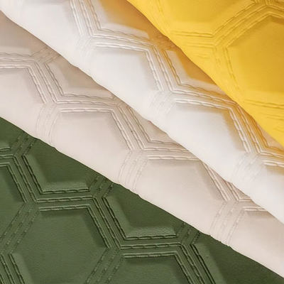 PVC-Stickerei Sechseck Geprägtes Kunstleder für Auto Fußmatten Autositze Sofa Dekor Tasche Kunstleder Stoff