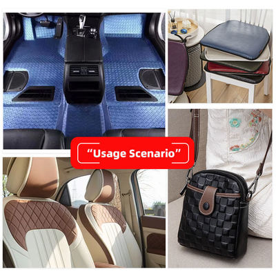 PVC-Diamant-Lochmuster-geprägtes Kunstleder im synthetischen Stil für Autositze, Fußmatten, Sofas, Dekoration, Taschen, Kunstleder