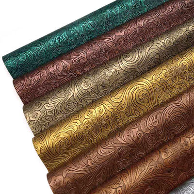 PVC-Blumenmuster Kunstleder synthetisches Leder Geldbörse Box Schuhe Notizbuch Kunstleder Stoff