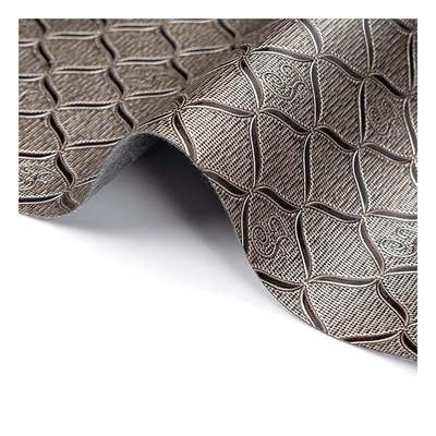 Spot Großhandel PVC Helles Geometrisches Muster Künstliches Synthetisches Leder Verpackung Geldbörse Box Notizbuch Kunstleder Stoff