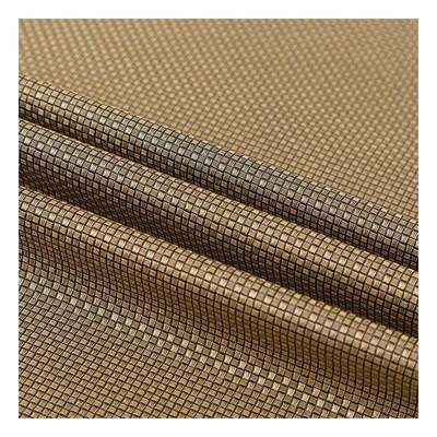 PVC-Metall Perle Helle Farbe Kleines Gewebe Muster Künstliche synthetische Verpackung Brieftasche Schuhkasten Notizbuch Falsches Ledergewebe