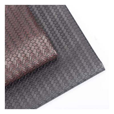 Spot PVC Schrägwebmuster Handtaschen Polsterung Verpackung Geldbörse Box Schuhe Notizbuch Kunstleder Stoff