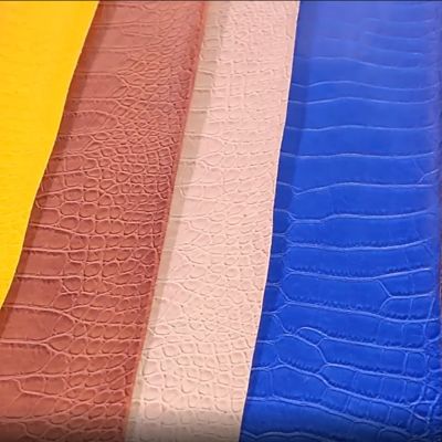 Pvc Krokodilkorn künstliches synthetisches Leder Brieftaschenbox Schuhe Ntoebook Falsches Ledergewebe
